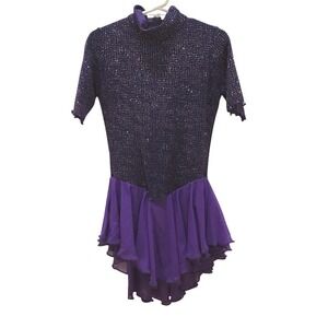 Jerry's Purple sparkling Girl's Figure Skating Dress costume